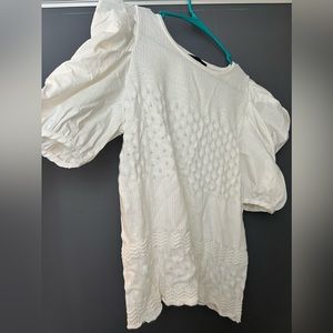 Express top with puffy sleeves